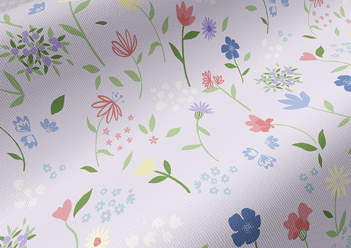 Cottage Garden, Purple Mauve - Twist&Fit Roller Blind - Image 4